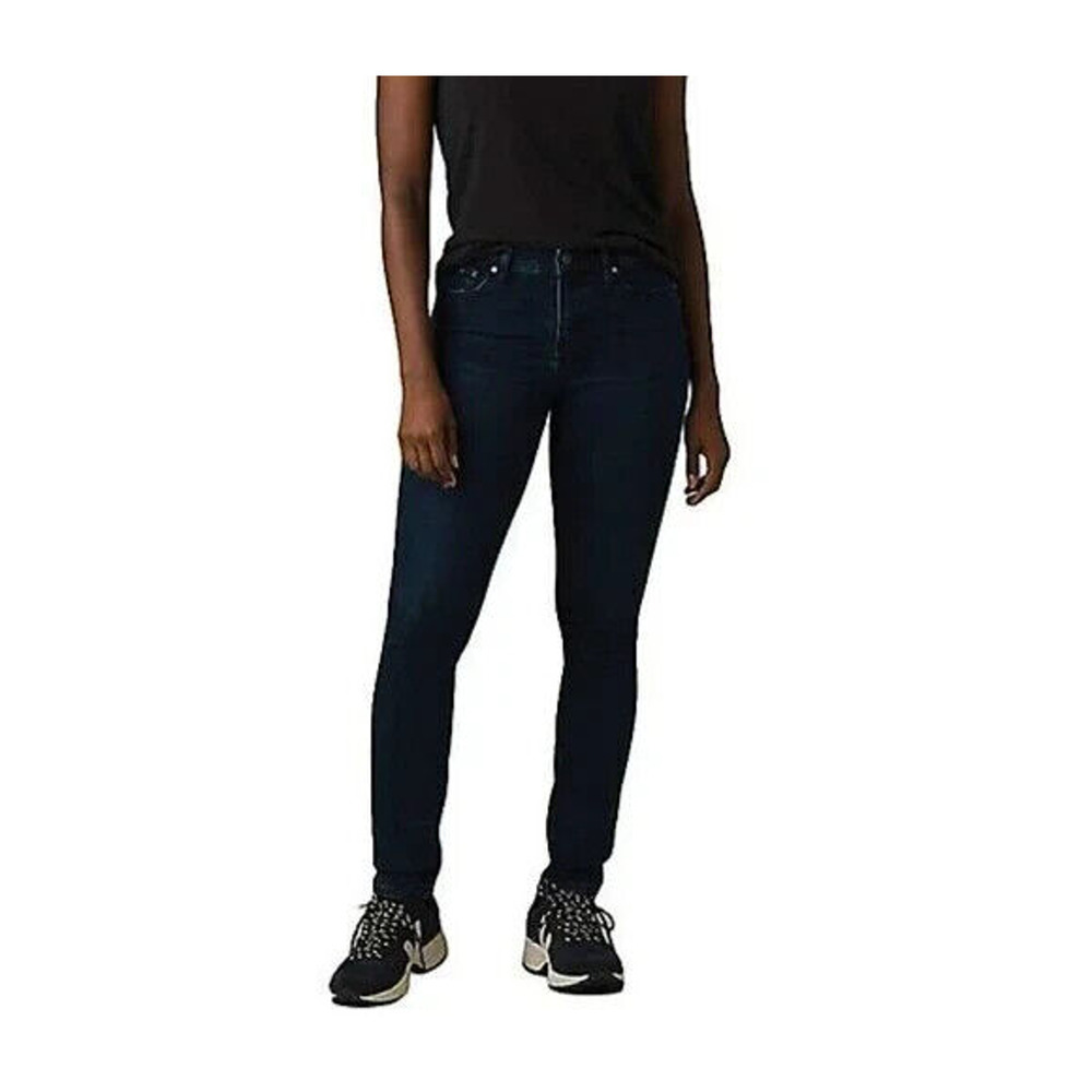 prAna Sienna Jeans Deep Blue Skinny Stretch Mid Rise Organic Cotton Size 0/25